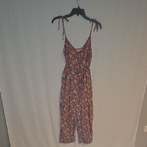 J. Crew Beautiful Multicolor Floral Jumpsuit